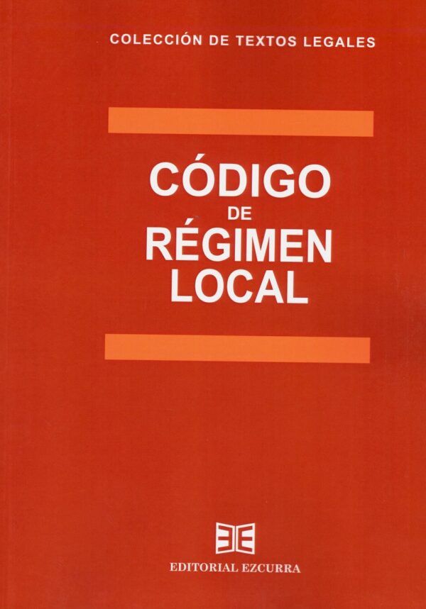 Código de Régimen Local / 9788416190515