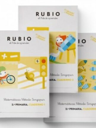 Pack Matemáticas Método Singapur 2.º Primaria. 3 cuadernos