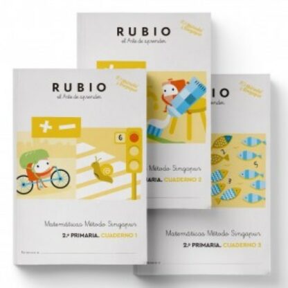 Pack Matemáticas Método Singapur 2.º Primaria. 3 cuadernos