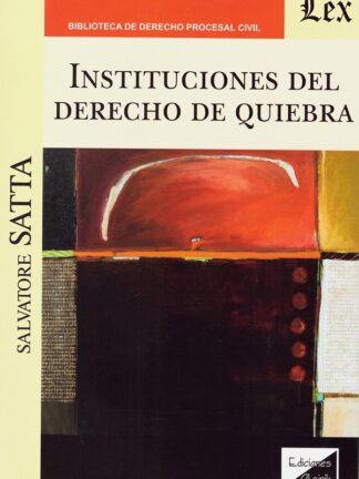Instituciones del derecho de quiebra