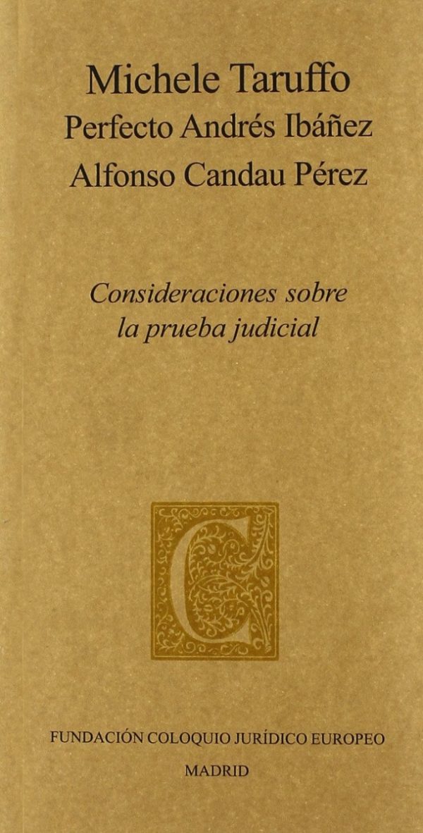 Consideraciones sobre la Prueba Judicial -0