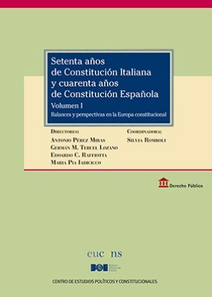 Setenta años de Constitución Italiana y cuarenta años de Constitución Española, 5 volúmenes-0
