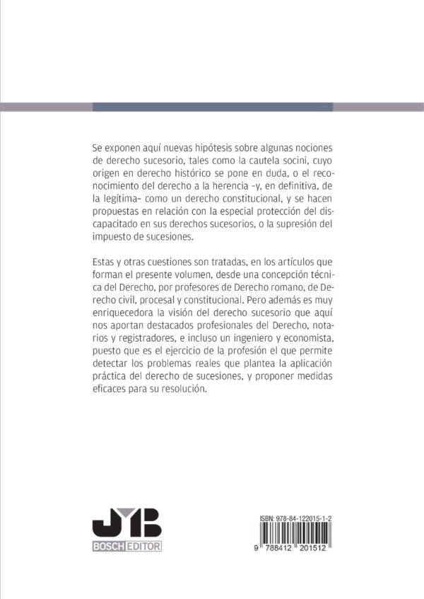 Derecho de sucesiones: antiguas y nuevas controversias -49441