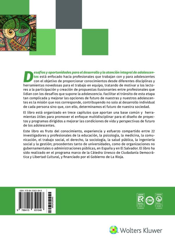 Desafíos y oportunidades para el desarrollo y la atención integral de adolescentes. Propuestas multidisciplinares en entornos globales-49179