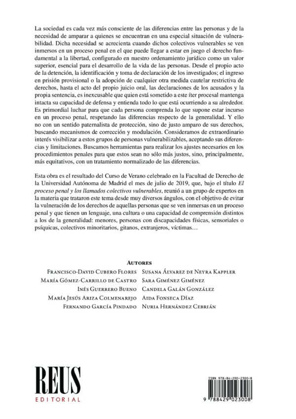 Los llamados colectivos vulnerables en el proceso penal: de la teoría a la práctica-49803