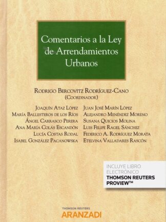 Comentarios a la ley de arrendamientos urbanos 2020
