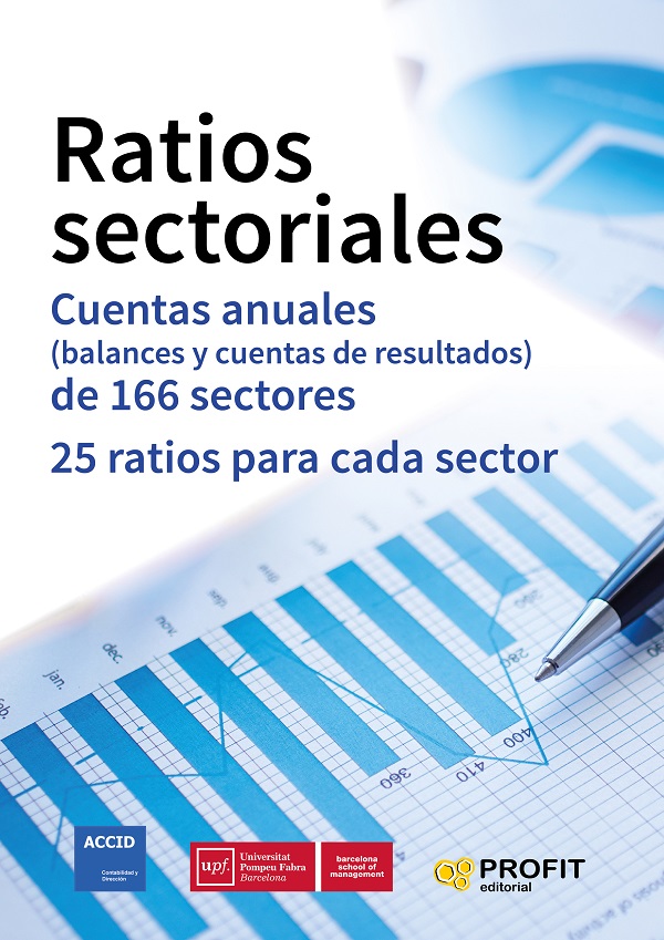 Ratios sectoriales. Cuantas anuales (balances y cuentas de resultados) de 166 sectores. 25 Ratios para cada sector-0