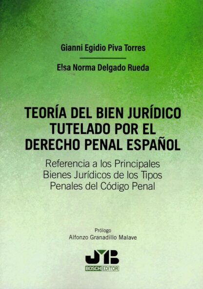 Teoría del bien jurídico tutelado por el derecho penal español. Referencia a los principales bienes jurídicos de los tipos penales del Código Penal