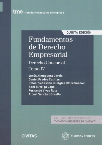 Fundamentos de Derecho Empresarial, 04 /2020. Derecho Concursal