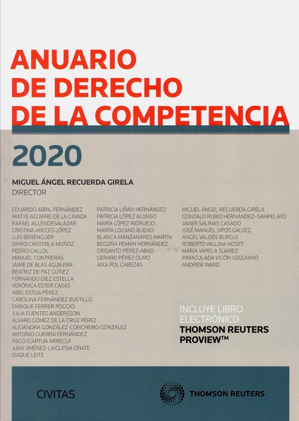 Anuario de derecho de la competencia 2020 -0