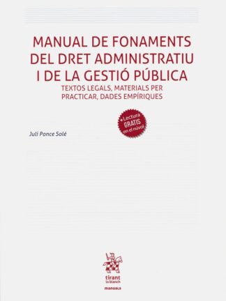 Manual de Fonaments del Dret Administratiu i de la Gestió Pública