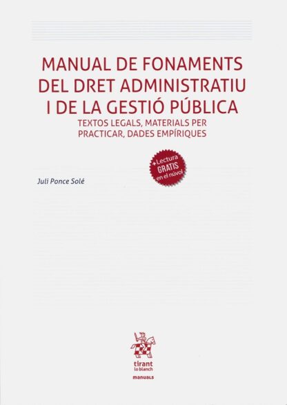 Manual de Fonaments del Dret Administratiu i de la Gestió Pública