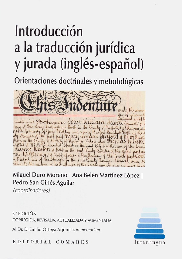 Introducción a la traducción jurídica y jurada (inglés-español). Orientaciones doctrinales y metodológicas-0