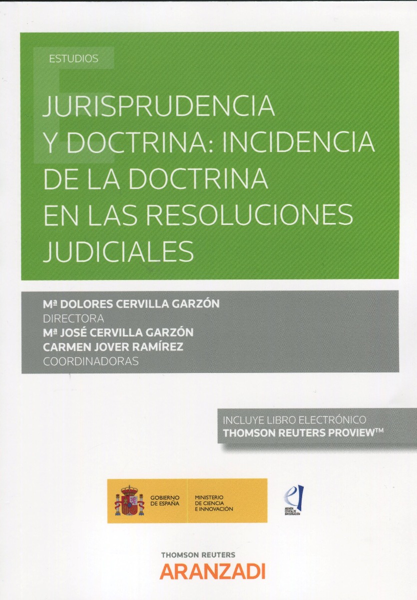 Jurisprudencia y doctrina: incidencia de la doctrina en las resoluciones judiciales-0