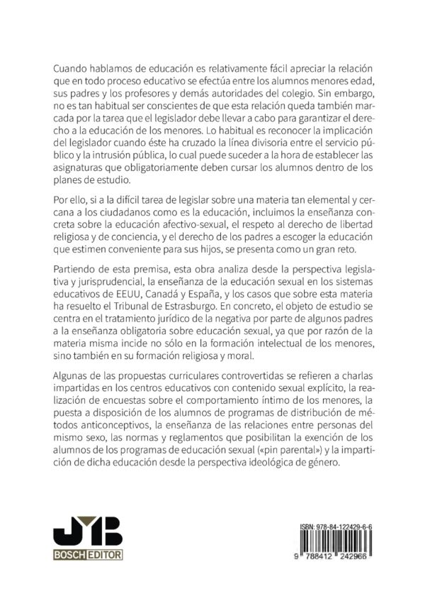 Educación sexual en el sistema educativo público: conflictos en el Derecho Comparado y el ordenamiento jurídico español-54583