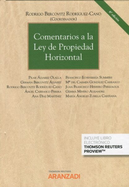 Comentarios a la ley de propiedad horizontal 2020