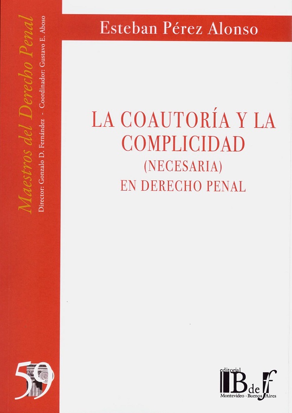 Coautoría y la complicidad. (Necesaria) en derecho penal-0