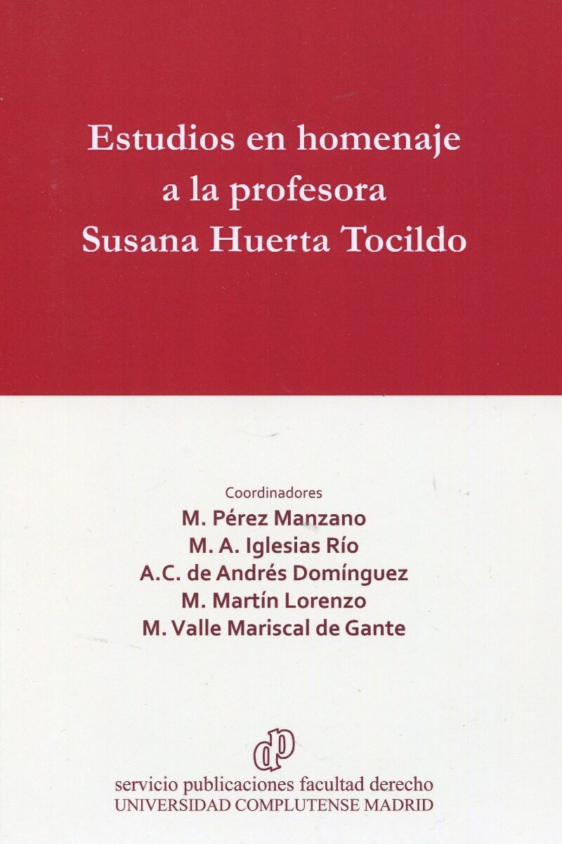 Estudios en homenaje a la profesora Susana Huerta Tocildo -0