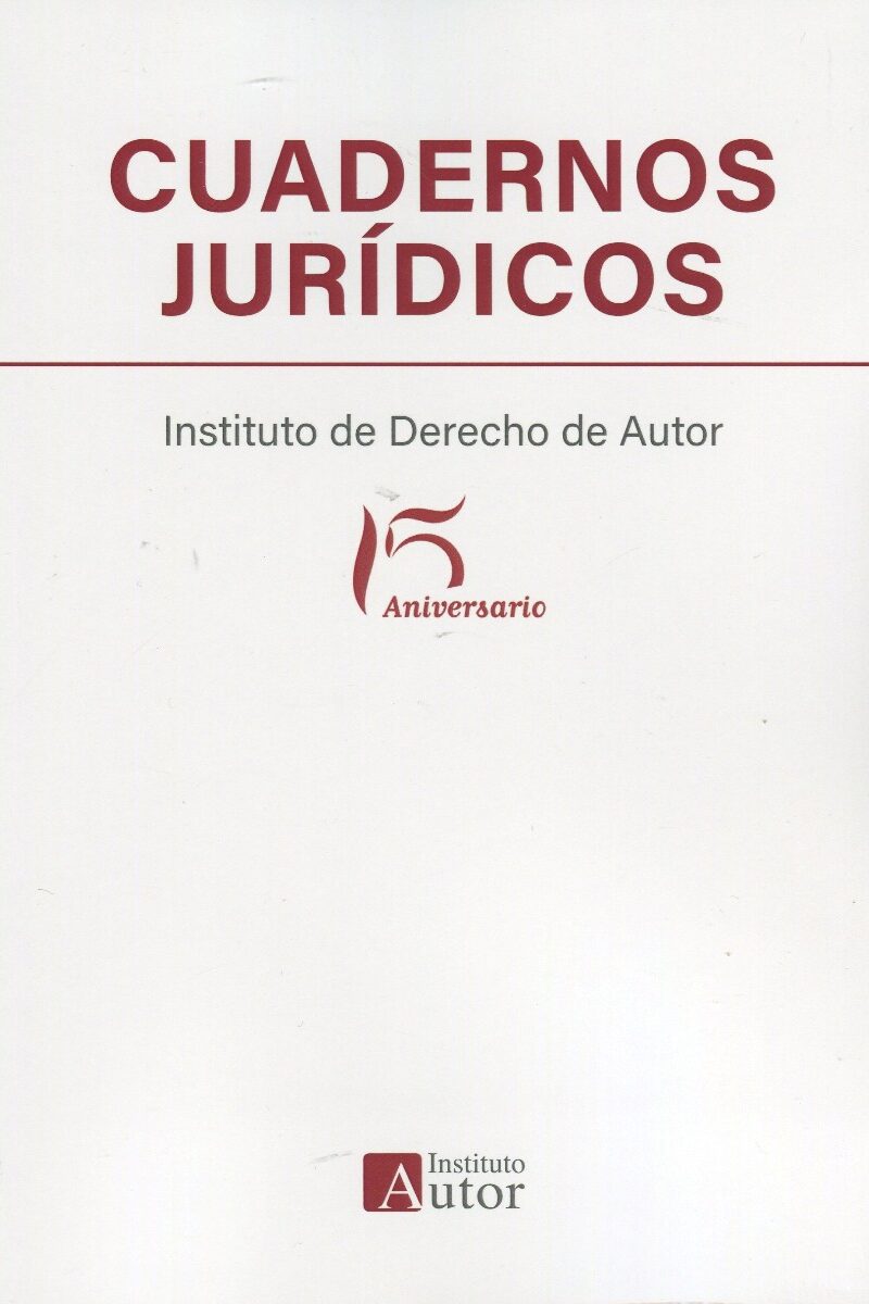 Cuadernos jurídicos del Instituto de Derecho de Autor. 15 aniversario-0