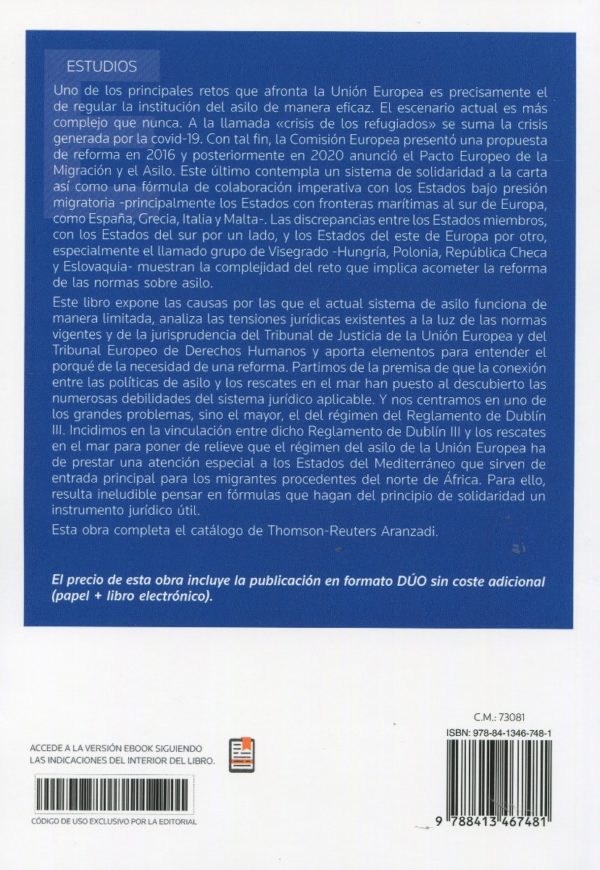 Rescate en el mar y asilo en la Unión Europea. Límites del Reglamento de Dublín III-57065