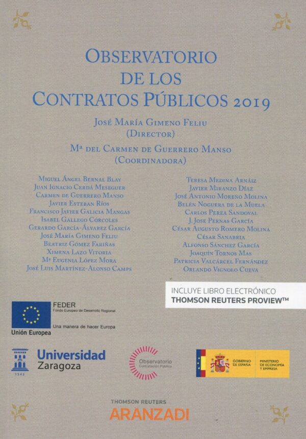 Observatorio de los contratos públicos 2019 -0