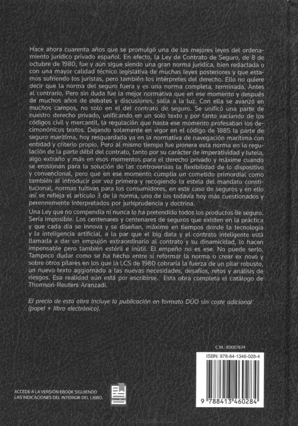 Comentarios prácticos a la ley de contratos de seguro. A los cuarenta años de su promulgación 1980-2020-58462