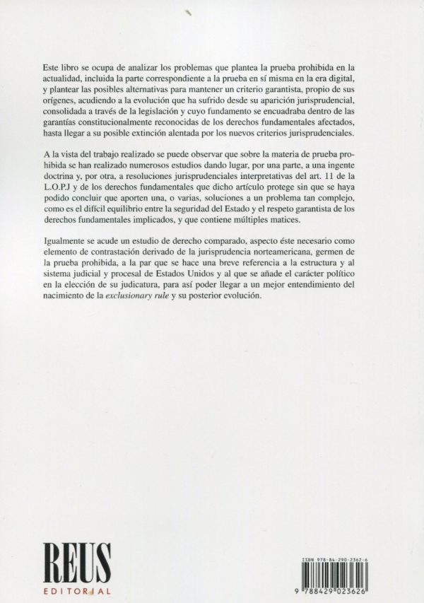 Prueba prohibida: ¿Del pasado ordálico al futuro garantismo? La doctrina y la jurisprudencia al descubierto-57502