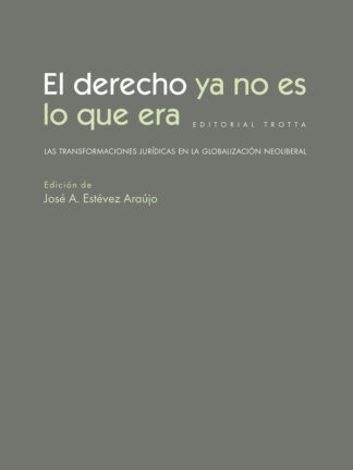 Derecho ya no es lo que era. Las transformaciones jurídicas en la globalización neoliberal