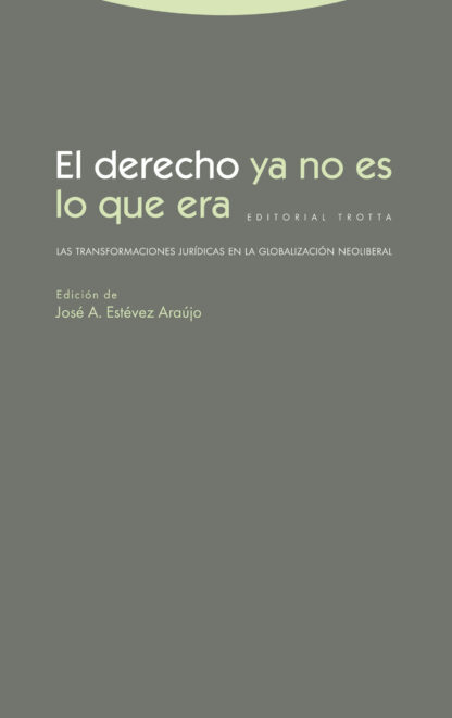 Derecho ya no es lo que era. Las transformaciones jurídicas en la globalización neoliberal