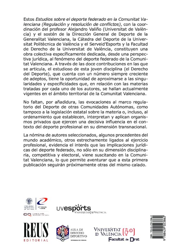 Estudios sobre el deporte federado en la Comunitat Valenciana -58971