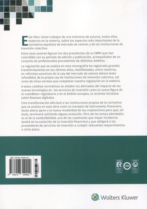 Regulación del mercado de valores y de las instituciones de inversión colectiva-60182