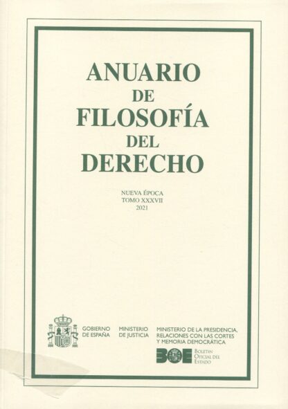 Anuario de Filosofía del Derecho 37, 2021