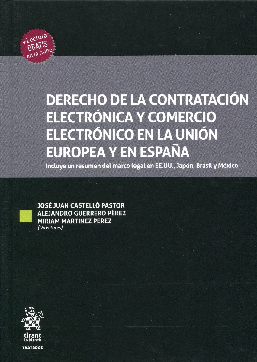 Derecho de la Contratación Electrónica y Comercio Electrónico en la Unión Europea y en España-0