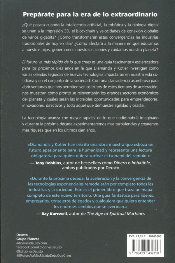 Futuro va más rápido de lo que crees. Cómo la convergencia tecnológica está transformando las empresas, la economía y nuestras vidas-59184