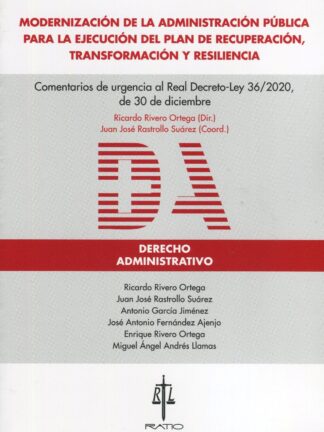 Modernización de la Administración Pública para la ejecución del plan de recuperación, transformación y resiliencia