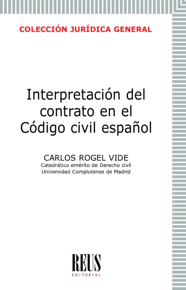 Interpretación del contrato en el Código Civil español -0