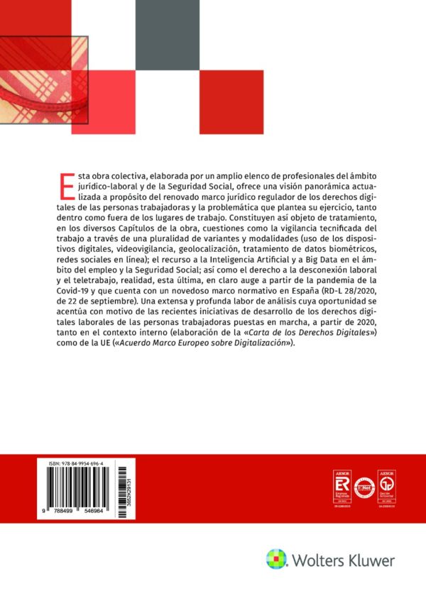 Nuevos derechos digitales laborales de las personas trabajadoras en España. Vigilancia tecnificada, teletrabajo, inteligencia artificial, Big Data-59088