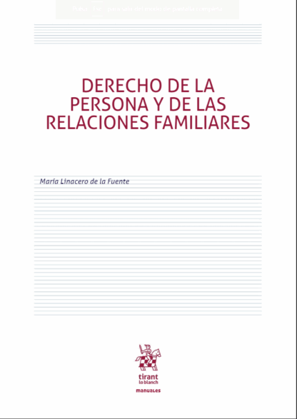 Derecho de la persona y de las relaciones familiares