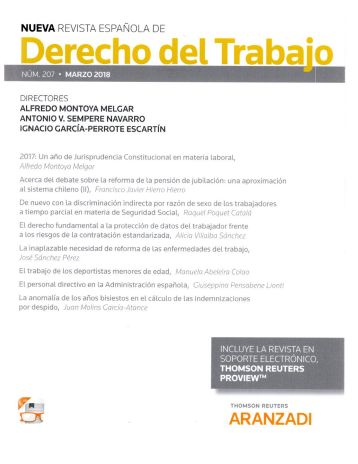 NUEVA REVISTA ESPAÑOLA DE DERECHO DEL TRABAJO