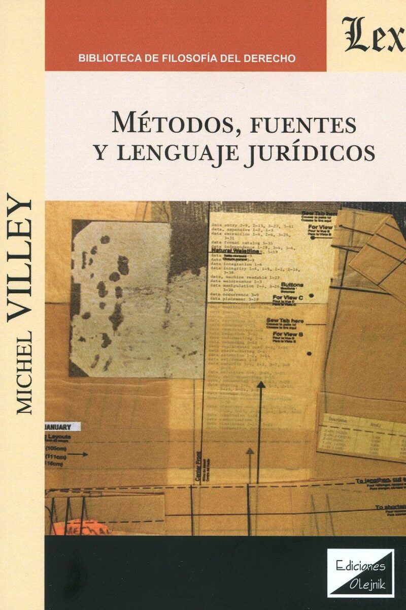 Métodos, fuentes y lenguaje jurídicos -0