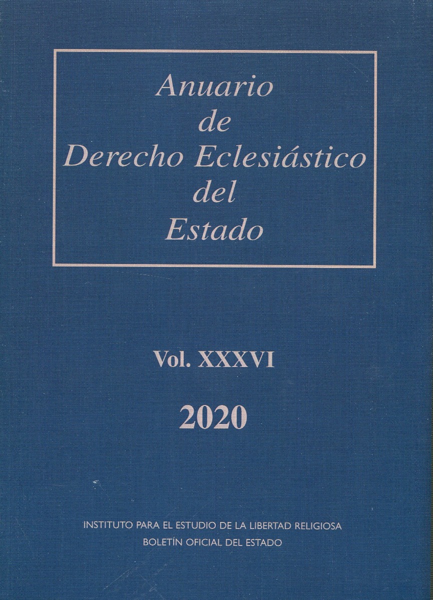 Anuario de Derecho Eclesiástico del Estado 2020 Vol. XXXVI -0