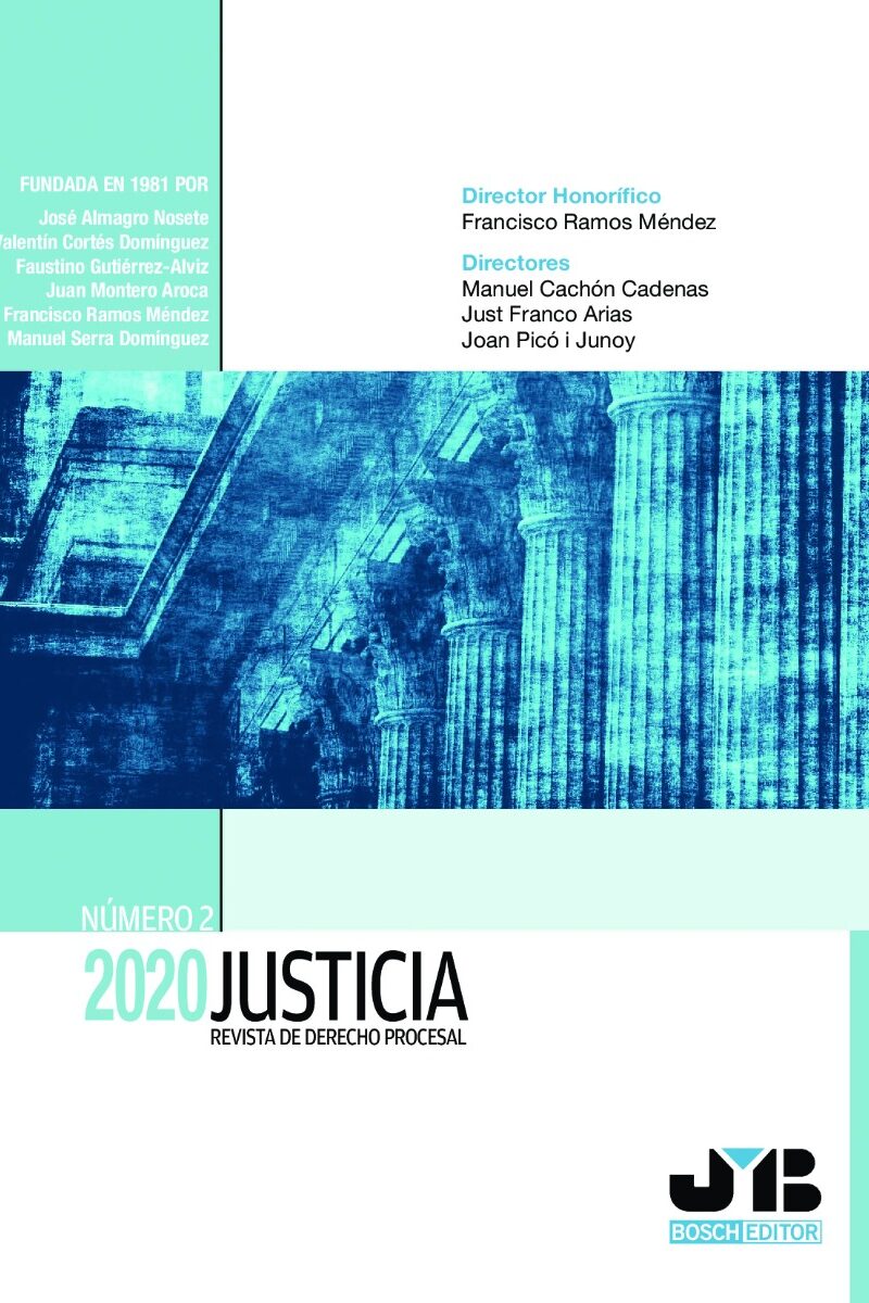 Justicia Nº 2 Año 2020 Revista Derecho Procesal -0