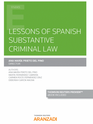 Lessons of spanish substantive criminal law. General Part II. Legal theory of crime I. Typicity