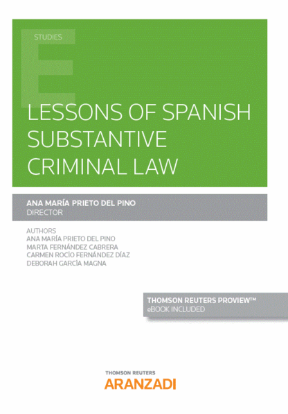 Lessons of spanish substantive criminal law. General Part II. Legal theory of crime I. Typicity
