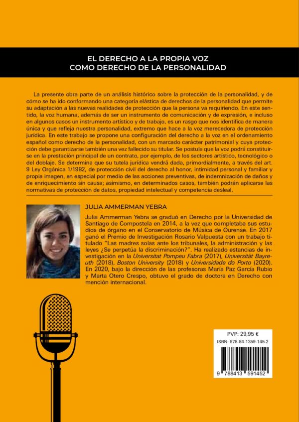 Derecho a la propia voz como derecho de la personalidad -61444