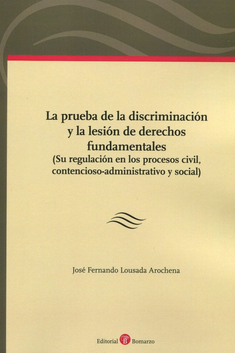 La prueba de la discriminación y la lesión de derechos fundamentales (Su regulación en los procesos civil, contencioso-administrativo y social)-0