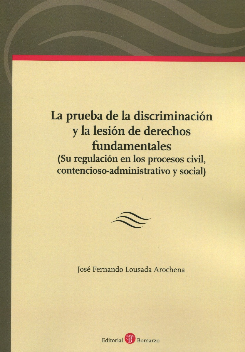 La prueba de la discriminación y la lesión de derechos fundamentales (Su regulación en los procesos civil, contencioso-administrativo y social)-0