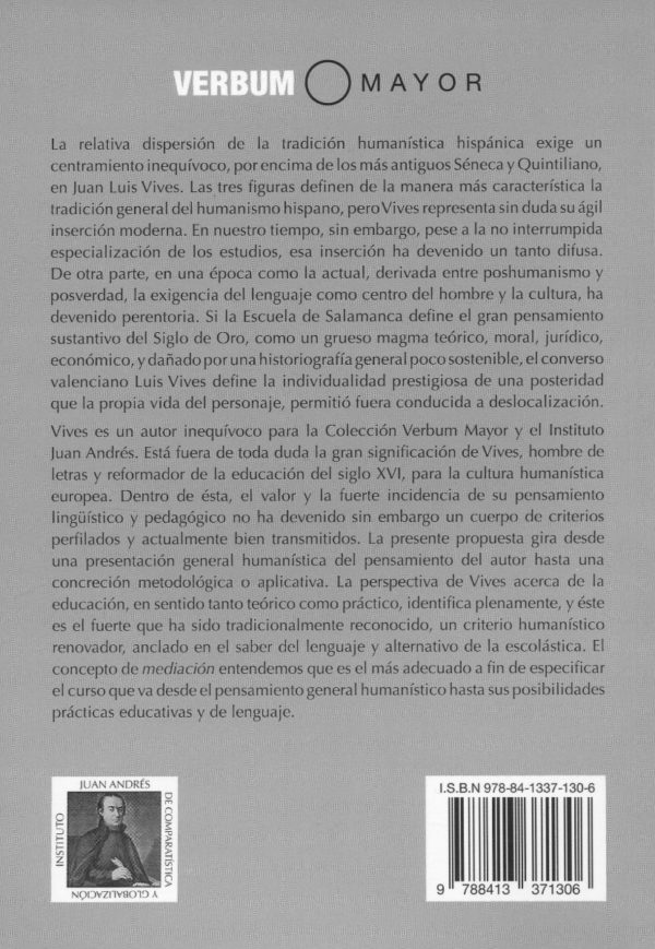 La mediación educativa de Juan Luis Vives. Humanismo y lenguaje-61532