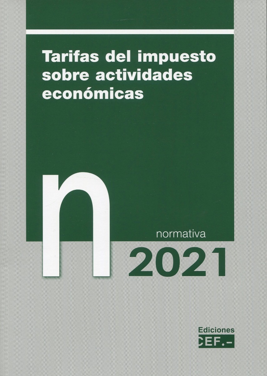 Tarifas del impuesto sobre actividades económicas. Normativa 2021 -0
