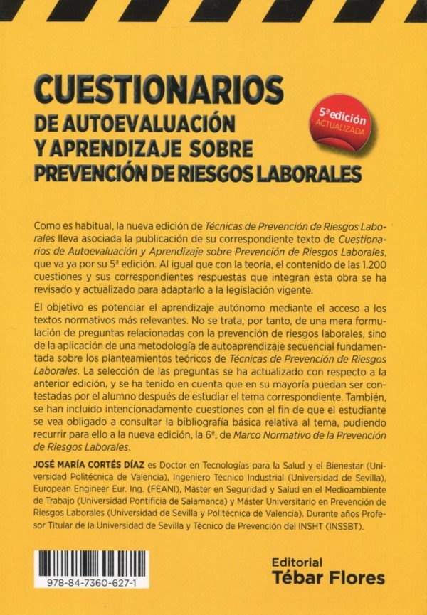 Cuestionarios de autoevaluación y aprendizaje sobre prevención de riesgos laborales-62604